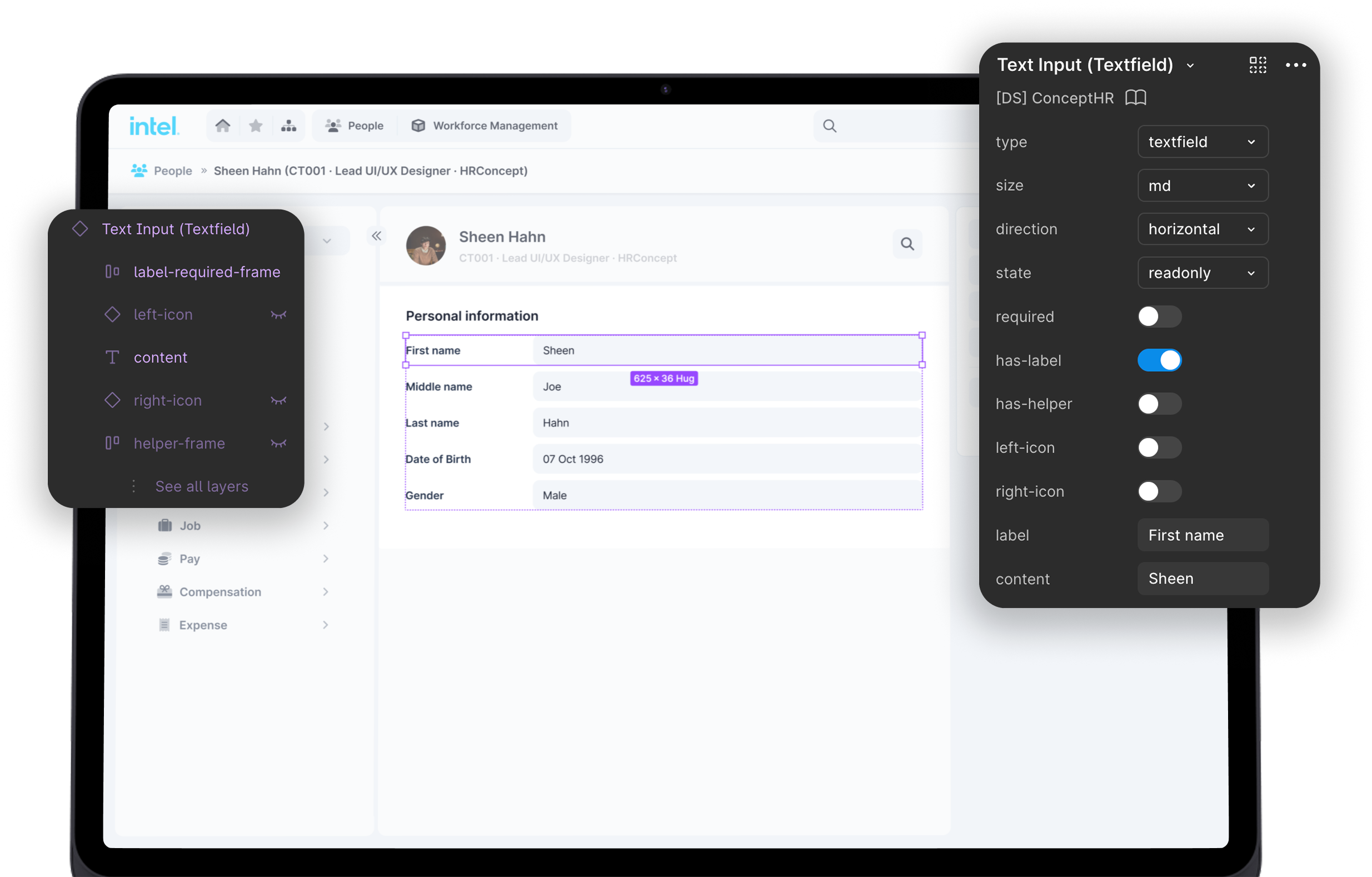 ConceptHR — components & tokens